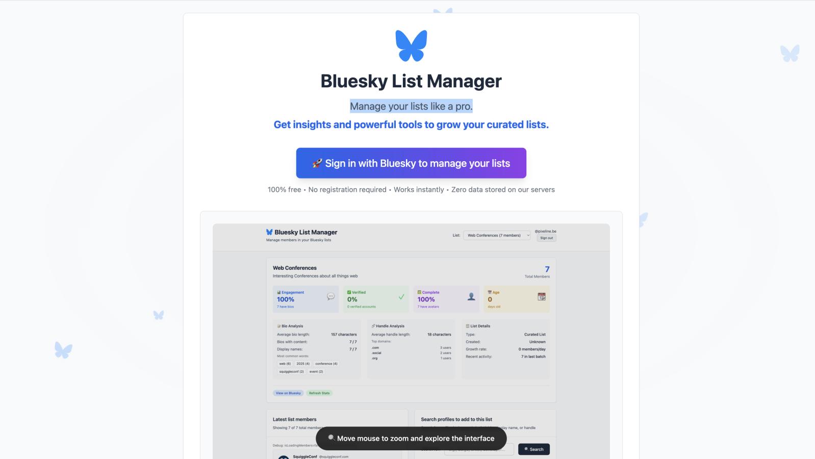 Bluesky List Manager featured image