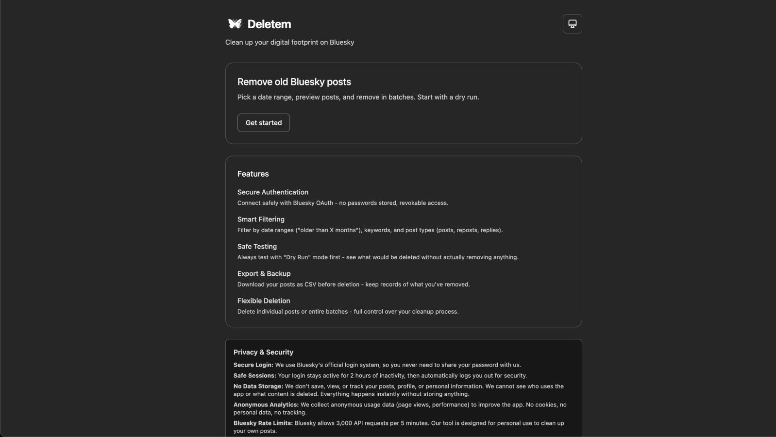 Deletem featured image